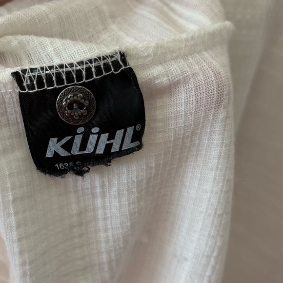 Kuhl Sonia Tank White Knit Lace Seersucker Outdoor Moisture Wicking Activewear - Picture 10 of 12